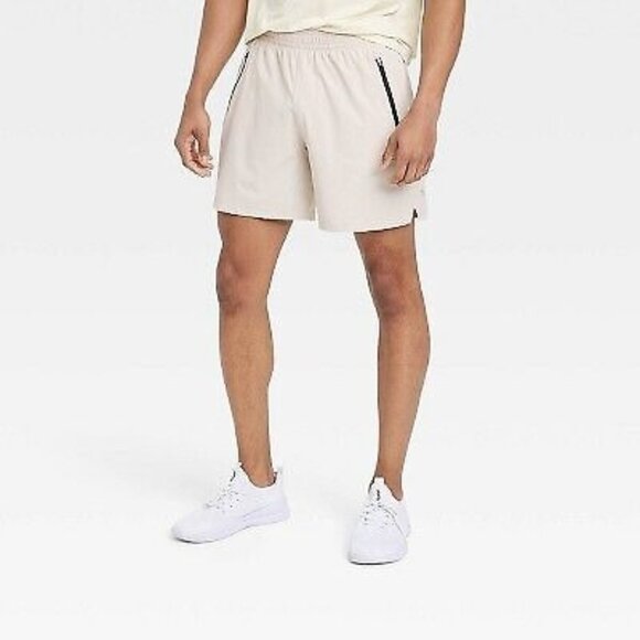 Mens ‎ 7" Tan All In Motion Shorts Size XXL - Picture 1 of 2